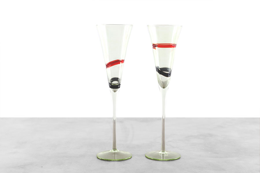 CHAMPAGNE GLASSES - Set of 6