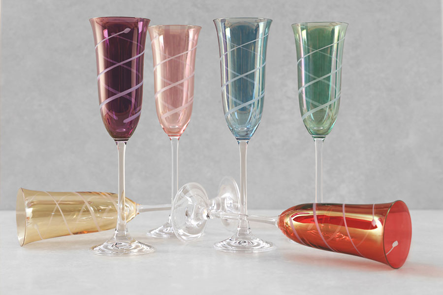 CHAMPAGNE GLASSES SET